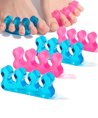 Dr. JK- Toe Separators for Pedicure 2 Pairs Blue & Pink Toe Separators for Women Pedicure