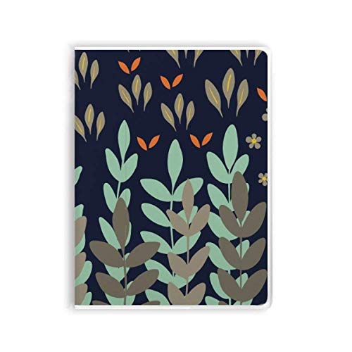 Carnet de notes motif branches de feuilles pour écrire vos pensées au quotidien