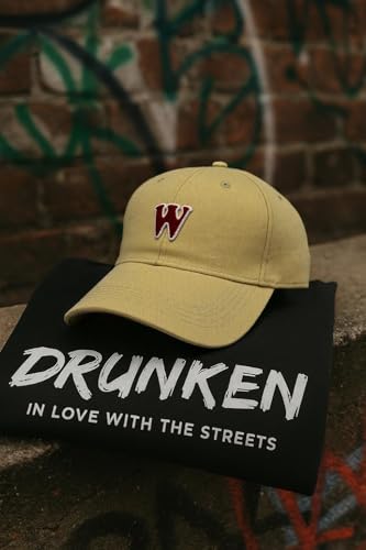 Image of DRUNKEN Cap for Men Women Topi Unisex Head Branded Boy's Girl's Caps Adjustable Strap Summer Sports Cricket Gym Dance Cotton Free Size Free Size Cotton Hat Summer Look Snapback