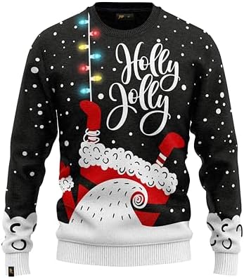 JAP Christmas jumper with LED lamp, perfect fit without itching
