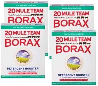 Borax Detergent Booster & Multi-Purpose Household Cleaner, 65 Ounce (Pack of 4)