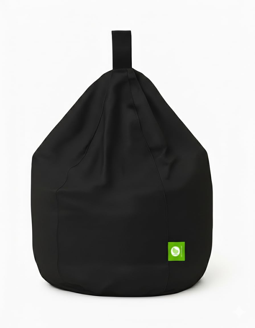 Child Size Bean Bag With Beans Black