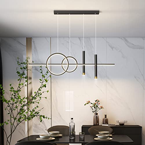 Plafonnier LED moderne pour îlot de cuisine avec télécommande et d'intensité variable - 3