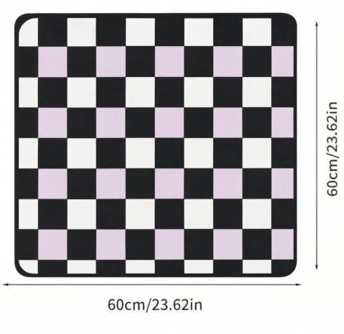 Image of Homecloud Non-Slip Washing Machine Mat - Durable Waterproof Protective Cover for Washer & Dryer, Dust-Resistant Mat Ideal for Laundry Room & Kitchen Appliances (Black Grey)