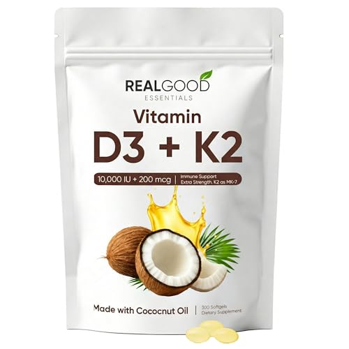 LUNESSA Real Good Essentials Vitamin D3K2 300 Softgels