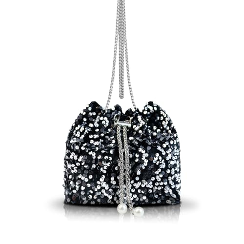 AfitLulu Lentejuelas Bolso Mujer Brillante Bolso de Noche Bolsos de Cadena, Elegante Bolsos Fiesta Mujer Crossbody Bag con Cadena Desmontable para Citas Fiestas Banquete (Plata) AfitLulu Lentejuelas Bolso Mujer Brillante Bolso de Noche Bolsos de Cadena, Elegante Bolsos Fiesta Mujer Crossbody Bag con Cadena Desmontable para Citas Fiestas Banquete (Plata)
