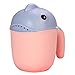 Baby Rinse Cup, Cute Cartoon Fish Baby Bath Rinser Baby Rinser Pail Shampoo Rinser, Newborn Bath Shower Wash Hair Cup for Rotecting Infant Eyes