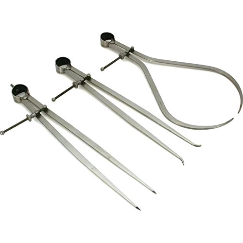 Generic 3 Inside Outside Divider Calipers Machinist Tools 12