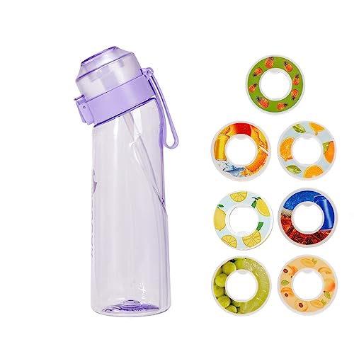 ウォーターボトル スポーツ用水筒 650Ml エアアップ ウォーターボトル フレーバーポッドパック スポーツドリンクボトル 糖質0、カロリー0のフレーバーウォーター ボトル ジム フィットネス アウトドア用 7 Flavor Pods 携帯用