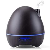 Diffuser, ESEOE Colorful Wood Gain Diffuser for Essential Oils,Aroma Essential Oil Diffuser with Adjustable Mist Mode,Auto Off Ultrasonic Diffuser for Home Office（Lasting 8-10/h） (300ML)