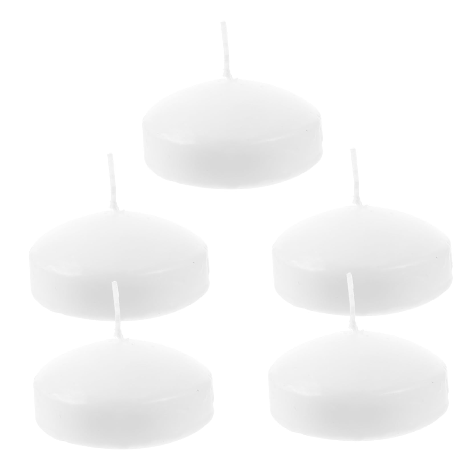 Happyyami 5pcs Unscented Floating Candles Romantic Pool Decorations for Parties and Events Dripless Paraffin Wax for Vases and Centerpieces