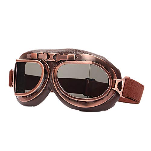 Image of Peicees Vintage Helmet Goggles Motorcycle Goggles Bike Motorcross Pilot Goggle