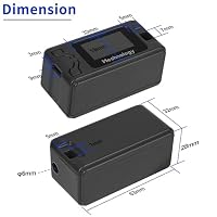 Meshnology 2er-Pack Gehäuse für ESP32 LoRa V3 Modulplatine Geräteantenne OLED-Schutzgehäuse mit Typ-C und Kupferrohr-Antennenschnittstelle (N30-Version, schwarz) – Ansicht 6