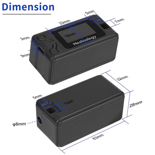 Image of 2 Pack Case for ESP32 LoRa V3 Module Board Device Antenna OLED Protection Case with Type C and Copper Tube Antenna Interface (N30 Version,Black)