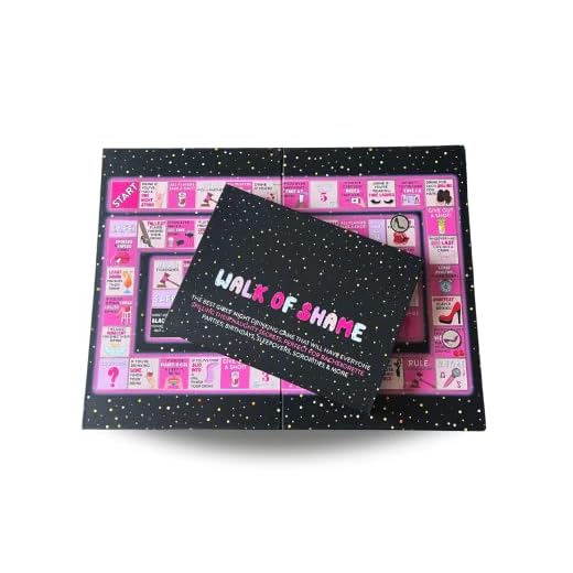Walk of Shame – Naughty Drinking Board Game for Girls Night Out, Bridal Shower Party, Ladies Night & Birthday Party Pregame - Buzzed Board Game for Adults - Bachelorette Party Games