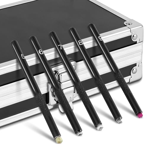 Saladulce Mohs Hardness Test Kit Mohs Hardness Picks 5 Pack Mohs Hardness Tester Industrial Mineral Identification Kit Gem Jade Jewelry 5-9 Scratch Tester