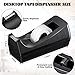 Lanties 6 Pack Desktop Tape Dispensers Non Skid Base for Office Home School (Tape Not Included) (Black)