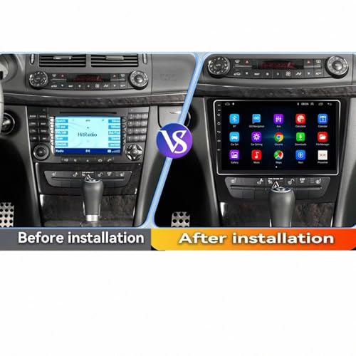 Navegación GPS con Android Auto y cámara trasera para Mercedes W219 2