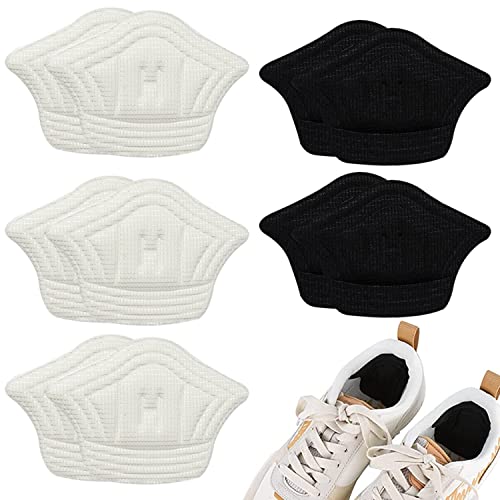 Almohadilla para el talón para zapatos demasiado grandes, Cabe en casi cualquier zapato, Autoadhesiva gracias a las fuertes almohadillas adhesivas, recortable 5 pares (mezcla de 10 mm) Cover