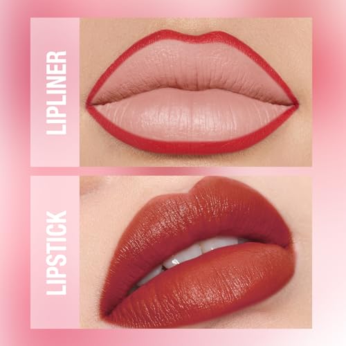 Image of 12Pcs Lip Makeup Set, 6 Lip Liners + 6 Matte Lipsticks, Rich ColorC | Includes 6 smooth lip liners and 6 creamy matte lipsticks in rich shades for long-lasting daily or party makeup.