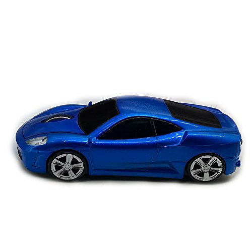 Wireless Car Mouse, Tdrtech 2.4Ghz Optical Gaming Mouse Cool Sport Car Wireless Mouse, Dpi 1600, 3D - Blue #TOP4