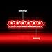 Red Housing LED 3rd Third Tail High Mount Stop Brake Light Lamp Replacement for Jeep Grand Cherokee WK 05-10