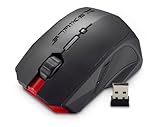 Gerätetyp:Maus Aerocool Strike-X Freedom Wireless Gaming Maus (2800dpi, USB 2.0) schwarz/rot