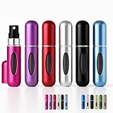 YUME 6 pezzi 5ml Atomizzatore Profumo Ricaricabile, Porta Profumo da Borsetta da Viaggio, Anti-Perdita, Ricaricabile, con Finestra di Visualizzazione (Pack 3)