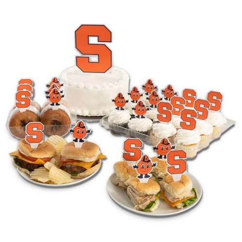 Desert Cactus Syracuse Orange Food Picks, Cupcake Toppers, 25 pcs