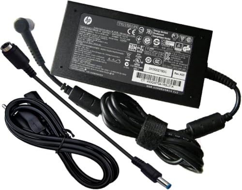 Genuine 120W 19.5V 6.15A Slim Smart Pin AC/DC Adapter Power Charger Compatible with HP HSTNN-LA25 677762-001 693709-001 HSTNN-DA25 Pavilion TouchSmart 23-h019 23-h024 23-h027c 23-h029c Envy 17-1001xx