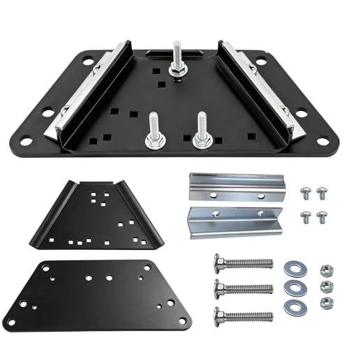Mengfan 90251 Precision Workbench Plate Kit, Black - Heavy-Duty Powder-Coated Steel Workbench Bracket, Includes 2 Base Modules, Easy Installation and Tool-Free Disassembly of Press Machine