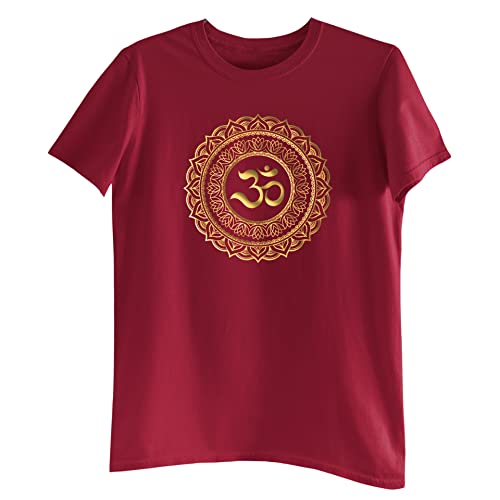 Image of DeFrnt Unisex Cotton Regular Fit OM Printed T-Shirt (Size XS to 7XL)