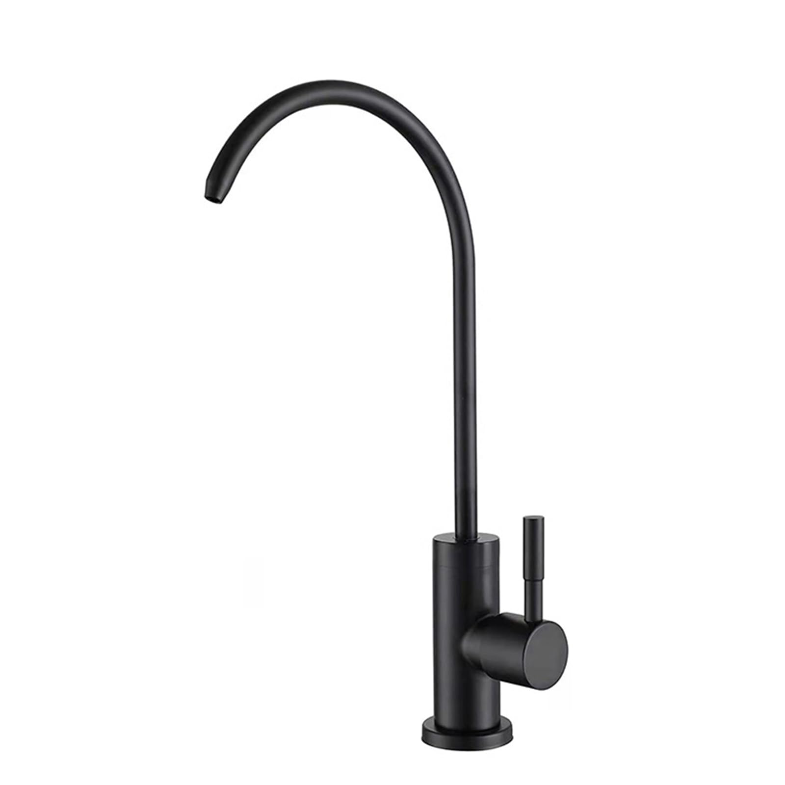 Faucet Water Filter tap, Kitchen Faucet 360° Swivel Stainless Steel,Brushed Color (Black A)