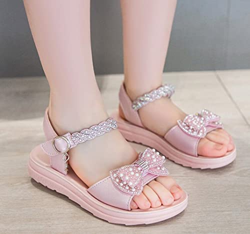 Girl’s Open Toe Flat Sandals Fashion Bow Summer Casual Shoes Toddler/Little Kid2