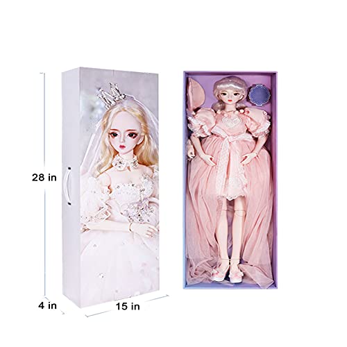 YZDKJDZ 1/3 BJD Puppe 24 Zoll 34 Kugelgelenkpuppe , Alte Chinesische Hanfu-Puppen Enthalten Kleid/Kleidung Set… – Bild 7
