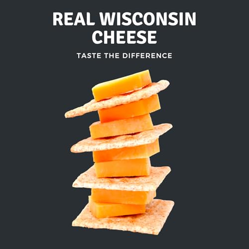 Wisconsin Cheese Company – 100% Wisconsin Specialty Cheese Block Sampler Valentine's Day Gift Pack (7 Blocks) – Cheddar, Pepper Jack, Swiss, Gouda, Salami, Smoked Cheddar & Tomato Basil | Perfect for Parties, Charcuterie Boards, and Holiday Gifts