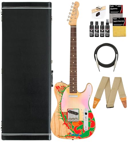 Fender Jimmy Page Telecaster - Natural Bundle with Case, Strap, Cable, and Guitar Cleaning Kit