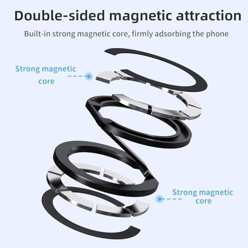 Image of FKU Dual Strong Magnet Phone Holder for Car,Gym,Metal Surface Compatible with iPhone 15 14 13 12 Pro Plus Max Mag-Safe Case (Dual Magnetic Phone Holder for Car Gym)