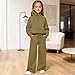 Girls Half Zip 2 Piece Sweatsuits Set,Solid Fashion Tracksuit Set For Kids,Sweatshirt and Jogger Sweatpants Matching Sets,Sweat Track Suits for Girls