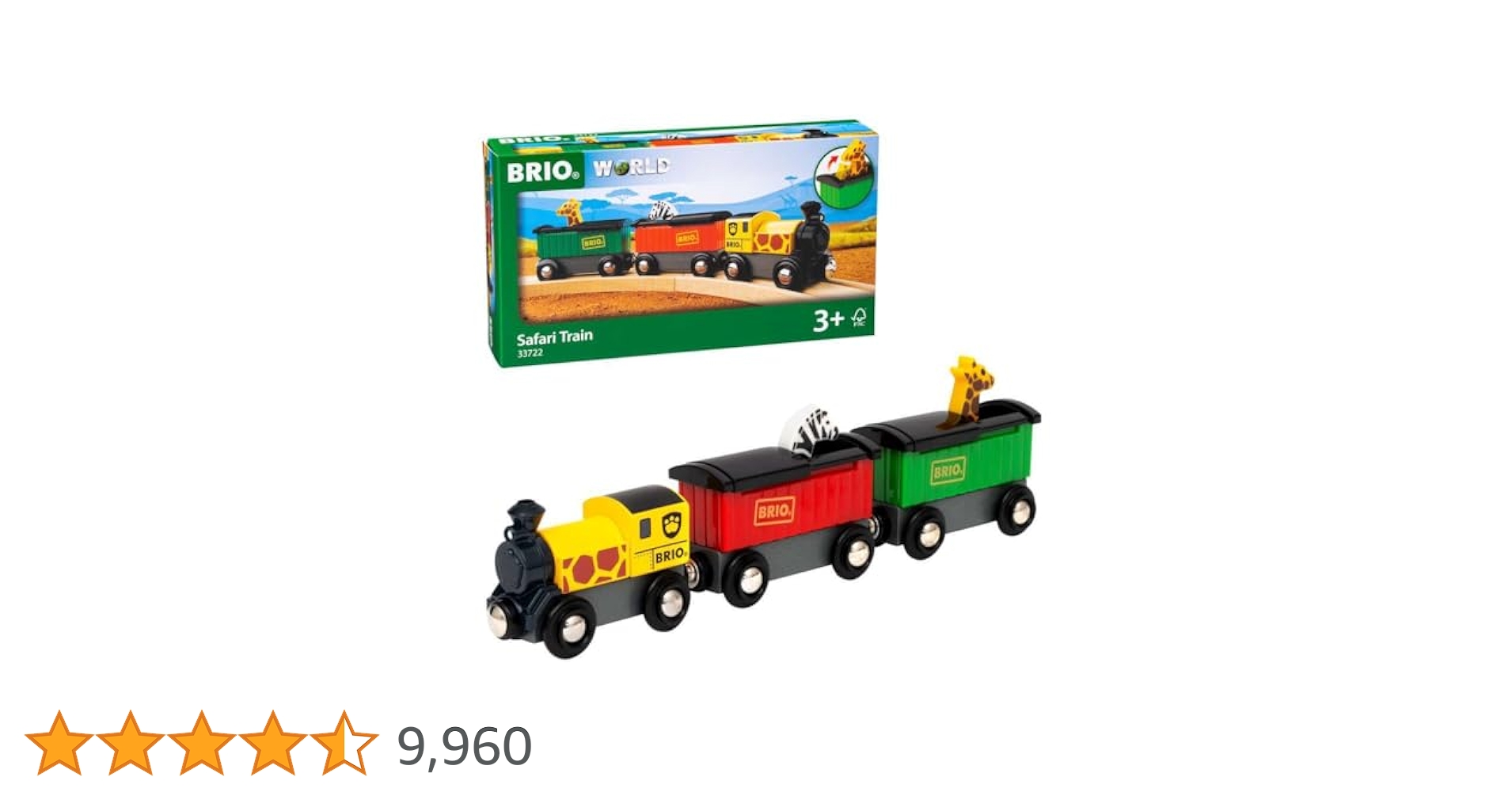 Amazon.co.jp: BRIO (ブリオ) WORLD サファリトレイン [3両編成