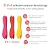 3 Pack Silicone Pencil Grips for Kids & Adults, Ergonomic Dual-Head Design for Handwriting, Drawing & Coloring, Improves Grip Control, Pink/Red/Yellow