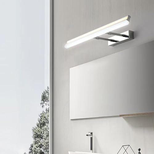 Espejo de baño sin sombras molestas con este aplique impermeable negro 7