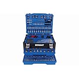 K.balt 297 -Piece Standard (SAE) and Metric Polished chrome Mechanics Tool Set with Hard Case