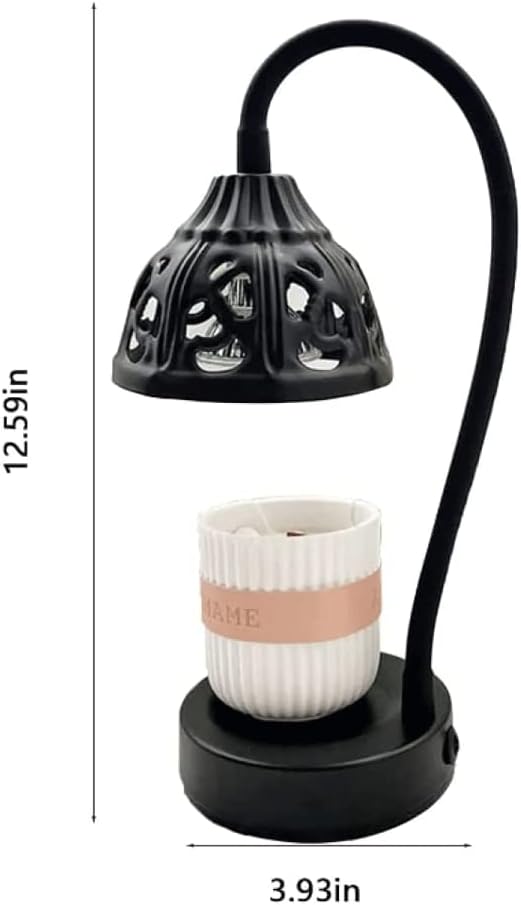 Electric Candle Lamp Dimmable Candle Lamp Vintage Scented Melting Heater Wax Melting Wax Lamp Night Light Home Decoration