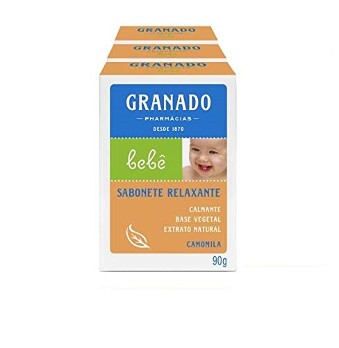Granado - Linha Bebe - Sabonete Em Barra Camomila (3 X 90 Gr) Baby Collection - Chamomile Bar Soap (3 X Net 3.17 Oz) #TOP2