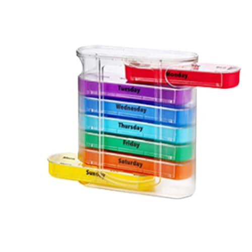 Trieur de médicaments compact de 13 cm avec 4 compartiments