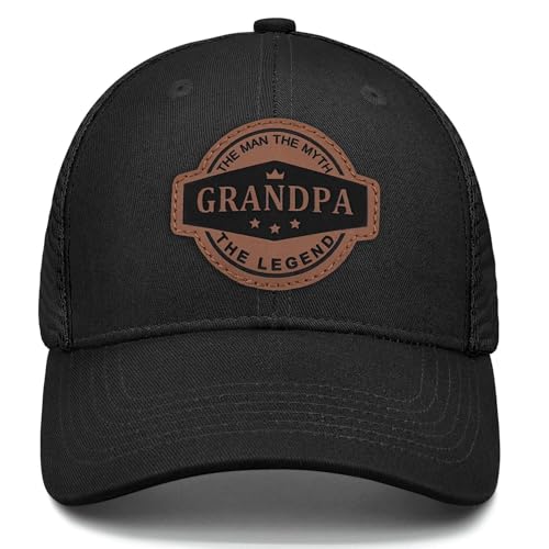 Image of Grandpa Hats for Men, Birthday Gifts for Grandpa, Gift from Grandkids, Funny Trucker Hat Baseball Cap