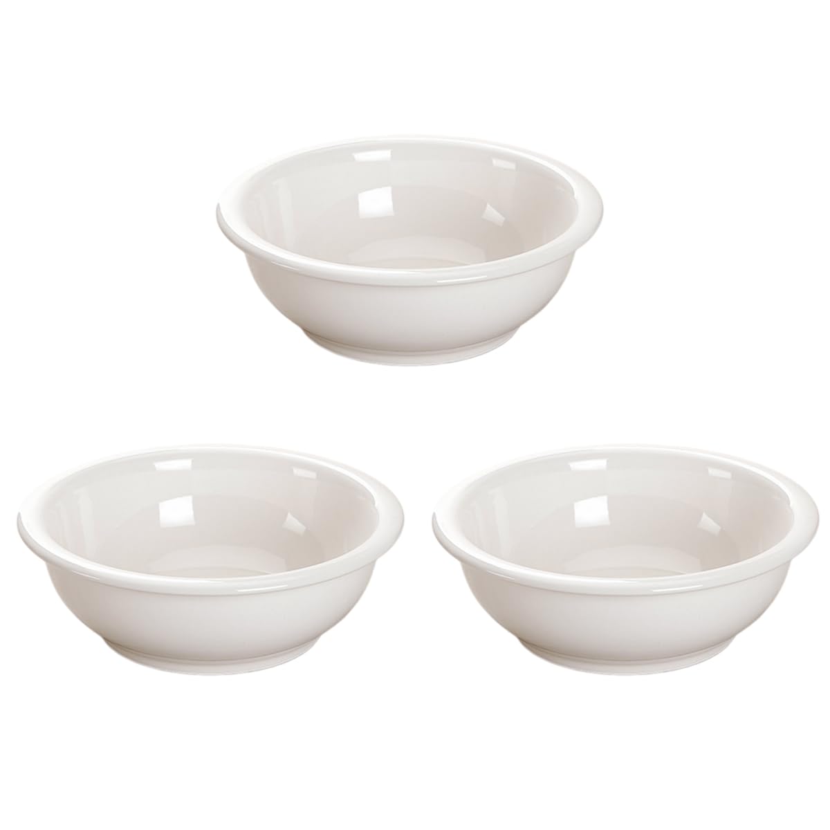 Miski na Zupę do Kuchni Ceramiczne Miski Miski na Płatki Owsiane Zupę Sałatkę Owoce Zmywarki i Kuchenki Mikrofalowej Biały Średnica od 18,2cm do 30cm,Diameter 25.5cm 3pcs