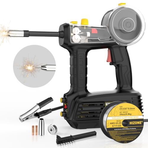 Hand Held MIG Welder Machine 110V, HIZONE 100A...