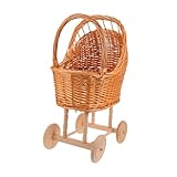 Conception tissée main : ce panier de fille de fleur en rotin tissé est tissé main, la durabilité et une pour mariages ou présentoirs de poussette de poupée, la poussette de pièce maîtresse de de bébé, panier de fille de fleur en rotin